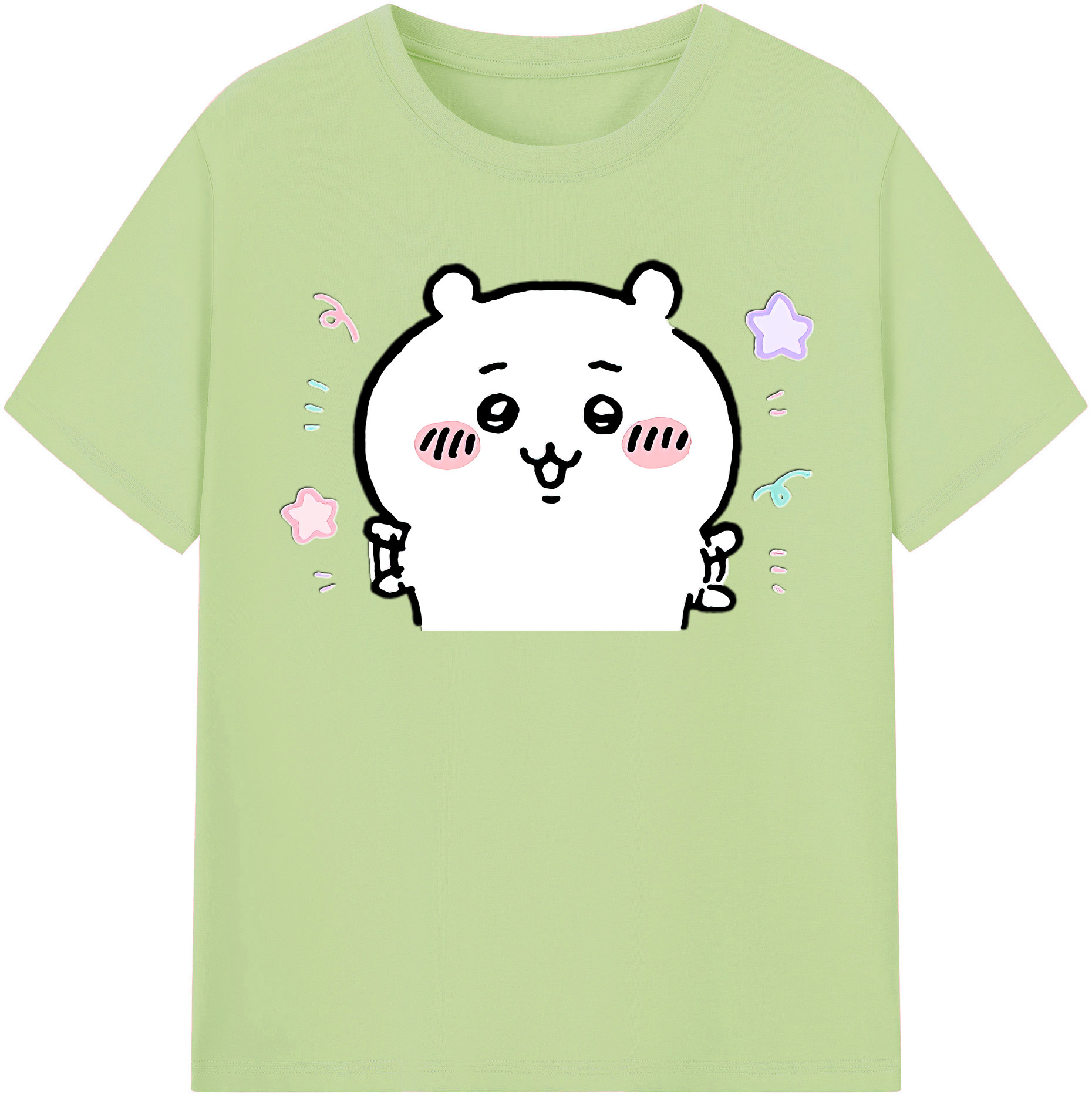 （画像用） ちいかわ ちいかわ Chii-kawa chiikawa 綿100％半袖Tシャツ（フロントプリント）